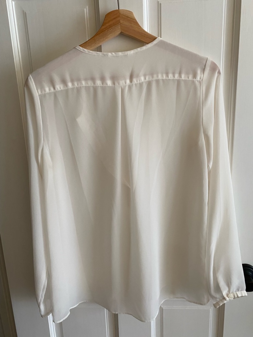 Uniqlo sheer white blouse - Picture 2 of 6